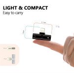 Wholesale New Mini 2-in-1 IP Lighting iOS Multi-Function Connector Adapter with Charge Port and Headphone Jack for iPhone, iDevice (Rose Gold)